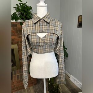 “Price Firm” NWT  Cider   2 ps Top (see photo #2) Size large